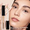 PHOERA Concealer, Lightweight, Full Coverage, Long Lasting, Corrects, Hydrates, Highlights, Matte Finish, All-Day Wear,with Concealer Brush (104#CUSTARD)