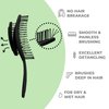 Ninabella Organic Detangling Hair Brush for Women, Men & Children - Does not Pull on Hair - Hair Straightening Brushes for Straight, Curly & Wet Hair - Unique Spiral Hairbrush