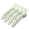 FRAMAR Checkered Hair Clip Set - Alligator Clips For Hair Styling, Hair Styling Clips Sectioning, Barber Hair Clips, Barber Supplies, Green Hair Clips For Women Styling, Salon Hair Clips – 4 Pack