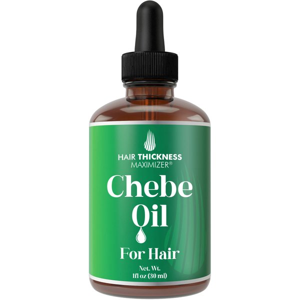 Chebe Oil For Hair Growth With Black Castor, Rosemary Oil. Vegan Chebe Hair Oil For Men, Women. Hair Thickening, Moisturizing, Strengthening. Hair Growth Scalp Treatment For Dry, Weak Hair 1oz