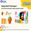 UNCLE BUBBLE Fun Anti-Spill Pals - More Play, Less Mess | Spill-Resistant | Incl. Lovely Bear, Bubble Solution & 2 Bubble Wands | Toy for Kids Child Birthday Party Favor Wedding | Perfect for Summer