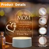 Gifts for Mom - Engraved Night Light, Mom Birthday Gifts, Mom Gifts from Daughter Son on Mothers Day Christmas, Night Lamp Present