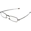 Foster Grant Gideon Rectangular Reading Glasses, Brown/Transparent, 64 mm, +1.50