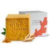 GIBI Ginger & Turmeric Soap Bar for Face & Body - Moisturizing Ginger & Turmeric Soap for Dark Spots and Acne - Cleanses & Hydrates All Skin Types - Natural Turmeric Bar Soap (7.06 Oz)