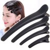 12 Pcs Matt Black Styling Hair Clips Plastic Duckbill Clips Professional Hair Clamp for Salon Hair Styling Sectioning (Medium)