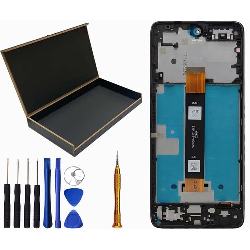 SECRETIGER LCD Screen Display Touch Digitizer Assembly Frame Replacement for TCL 50 XE 5G LCD Screen 50XE LCD Screen T614SP 6.56"