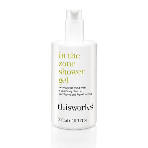 THISWORKS In The Zone Shower Gel: Re-focus the Mind with Eucalyptus, Patchouli & Frankincense, 10.1 Ounce