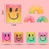 AZEN 120 Pcs Mini Spring Party Favors for Kids 3-5 4-8, Goodie Bags Stuffers for Birthday Party, Classroom Prizes Kids Prizes, Small Bulk Toys Gifts (4 Smile)