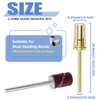 Mesee 2 Pieces Nail Sanding Bands Mandrel Bit Set 2.35mm Shank Easy-Off E-file Nail Drill Mandrel Bits for 6.5mm Small Sanding Bands Acrylic Gel Nails Manicure and Pedicures Care