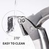 Premium Garlic Press, Stainless Steel, Easy to Clean Garlic Mincer, Durable Construction and Rust Proof