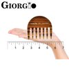 Giorgio G28 & G63 Small Travel/Purse Hair Detangling Comb, Wide Teeth Pocket Comb for Thick Curly Wavy Hair. Hair Detangler Comb For Wet and Dry. Handmade of Cellulose, Saw-Cut and Hand Polished