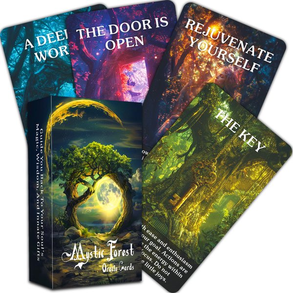 EMPATHSOUL Mystic Enchanted Forest Oracle Cards, Mystical Guidance and Inspiration from Nature's Magical Realm, Oracle Cards for Beginners