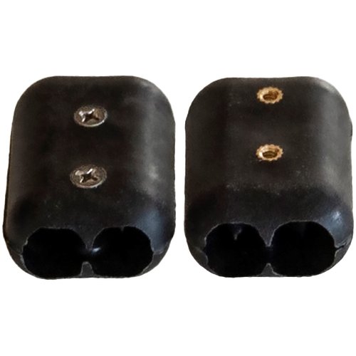 E-Z -TY 5/8 Inch (15-16 mm) Double OT Reusable Rope Clamps Black - TWO (2) PACK