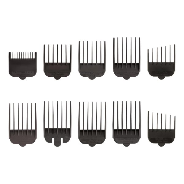 WAHL Professional Animal Attachment Guide Comb 10-Pack Grooming Set (Fits only with Wahl's Show Pro Plus, Iron Horse, Pro Ion, U-Clip, & Deluxe U-Clip Clippers) (3173-500)