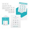 LumenKind, Mindful Marks (Platinum) 31 Tiny Temporary Tattoos Mindfulness Stickers - Inspirational Gifts for Women - Simple Mindfulness Meditation Tools for Mental Health Awareness