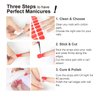 Wahrshei Semi Cured Gel Nail Strips | Beige 20pcs Semi Cured Gel Nails Sticker | Gel Nail Wraps UV for Home Nails DIY