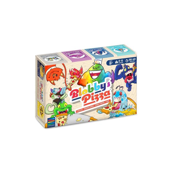 Semper Smart Games Blobby's Pizza Math Card Game: Crazy Fun Strategic Pizza Eating Contest Between Cute Monsters!
