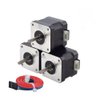 STEPPERONLINE Nema 17 Stepper Motor Bipolar 1.5A 42Ncm 42x42x38mm 1.8deg 4 Wires with 1m Cable and Connector (1 Pack)