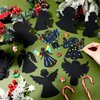 Motipuns 80 Pcs Christmas Angel Scratch Cards for Boys Girls Rainbow Christmas Ornaments Christmas Crafts for Winter Xmas Holiday Party Supplies Home Classroom DIY Activities