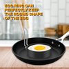 SKEMIX Egg Ring Set For Frying Or Shaping Eggs, Round Egg Cooker Rings For Cooking, Stainless Steel Non Stick Mold Shaper Circles For Fried Egg McMuffin Sandwiches, Egg Maker Molds (2 Pack)