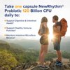 NewRhythm Probiotics 120 Billion CFU 36 Strains, 3-in-1 Digestive & Immune Support with Prebiotics & Enzymes, Targeted Release, Stomach Acid Resistant, No Refrigeration, Non-GMO, Vegan