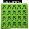 Palksky 20 Cavity Large Gummy Bear Mold/Big Bear Crayon Mold for Brownie Muffin Chocolate Ganache Jelly Pralines Caramels Candy Soap Bar Bath Bomb Mould