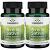 Swanson Full Spectrum Avena Sativa (Green Oat Grass) - Herbal Supplement Promoting Nervous System Health - Natural Formula Supporting Overall Wellness - (60 Capsules, 400mg Each) 2 Pack