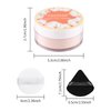 FREEORR Pink Setting Loose Face Powder, Oil Control Minimizes Pore, Loose Baking Pink Setting Powder with Triangle Puff, Soft Focus Pink Setting Powder, Matte Flawless Finish,8g 02 Pink Complexion