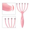 Angzhili Head Massager,Protable Hand Held SPA Scalp Massager for Stress Relax,Gentle Massage Comb Massager,Comfortable Handheld Claw Scalp Massager (Pink)
