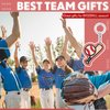 Batiyeer 36 Pack Sports Keychains Sports Ball Key Ball Keychain Bulk for Sports Birthday Party Favors (Baseball)