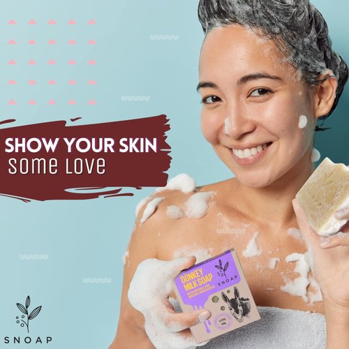 Unscented Soap Bar for Body & Face - Made with Donkey Milk, Natural and Organic Ingredients. Gentle Soap – For All Skin Types – 5oz Bar (Pack of 3)