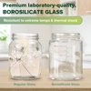 Haakaa Glass Baby Food Storage Container with Silicone Lid – 4pc 4 x 7oz,Premium Lab-Quality Borosilicate Glass, Plastic-Free, Freezer, Microwave & Ovensafe.