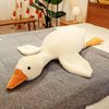 HmaxMork Goose Plush Cute Duck Plush Toy, Goose Duck Plush Pillow, Soft Swan Throw Pillow Gifts for Kids and Friends (20in/50cm, White)
