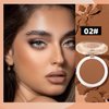 MAEPEOR Face Bronzer Powder Palette 6 Colors Buildable Matte Natural Pressed Contour Bronzer Long Lasting Sweat Proof Face Bronzer Makeup (Color 02)