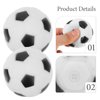 LUOZZY 4 Pcs Dogs Chew Toys Soccer Balls Puppy Biting Toys Football Shaped Interactive Dog Toy for Small Meidum Dogs Puppy Pet Supplies - Black & White