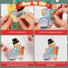 Christmas Ornaments DIY Art and Crafts for Kids - 28 Pack Make You Own Christmas Gingerbread Man Ornaments Hanging Pendants with Christmas Stickers for Xmas Tree Holiday Home Classroom Party Favors