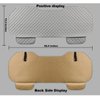 Car Seat Covers Auto Cushion Vehicle Long Rear Seat Chair Cover Protective Mat pad for Baby, SUV, Skin-Friendly Golden Embroidery Thread (Black-Rear)
