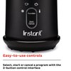 Instant Pot Milk Frother, 4-in-1 Electric Milk Steamer, 10oz/295ml Automatic Hot and Cold Foam Maker and Milk Warmer for Latte, Cappuccinos, Macchiato, From the Makers of Instant 500W, Black