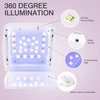 NailFace Cordless UV LED Nail Lamp, Rechargeable 66W UV Light Nail Curing Lamp for Gel Nail Acrylic Polish with Auto Sensor & 5 Timer for Home & Salon