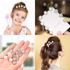 60 Pieces Bridal Wedding Hair Pins Pearl Hair Pins U Shape Rhinestone Hair Pins Bridal Rhinestones Hair Pins Hair Accessories for Bridal Women and Girls (Elegant Style)