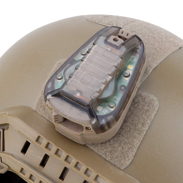 FARMSOLDIER Tactical Signal Light with IR,Military Survival Flashlight,Camping Flash Support Fast Rescue Adventure Light,Military Tactical Light Tan Base,Red Light Tan Base, Red Light