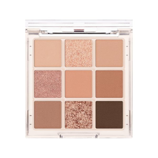 EGLIPS Flash Shadow Palette – Glitter & Matte Eyeshadow Palette, Highly Pigmented Metallic, Satin Finish, Long-Lasting Shimmer, Moist & Soft Jelly Texture, Korea Eye Makeup (05 DAY LIGHT)