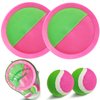 Jalunth Ball Catch Set Game Toss Paddle - Beach Toys Back Yard Pool Outdoor Pool Backyard Throw Sticky Mitts Set Age 3 4 5 6 7 8 9 10 11 12 Years Old Boys Girls Kids Adults Family Easter Gifts