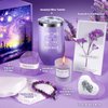 Birthday Gifts for Women - Relaxing Lavender Spa Gifts Basket Set for Women, Mom, Sister, Bff, Wife, Girlfriend, Her - Mothers Day, Christmas, Happy Birthday Gifts for Women