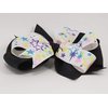 Pastel Stars on Black Hair Bow