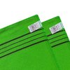 NOPIGO Korean Asian Exfoliating Bath Washcloth Mitt for Remove Dead Skin.Exfoliating Body Scrubber.Exfoliating Gloves for Body Scrub (green4 red4)