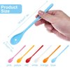 6 Pcs Long Handle iced tea Spoons Colorful 7.5 Inch Coffee Stirring Reusable Ice Cream Tea Egg Spoons Long Drink Teaspoons for Mixing Cocktail Stirring Milkshake Cold Drink