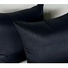 Aiking Home Collection Solid Faux Silk Euro Sham/Pillow Cover, Zipper Closure, 26 by 26 Inches, Black