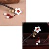 Chinese Classical Hairpin Pearl Shell Flower Headdress Hair Chopsticks for Women Wooden 7.08" Hair Sticks for Buns with gift Box(1pack)
