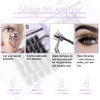 60Clusters 50D Cluster Lashes, Faux Mink Hair Lash Clusters, DIY Eyelash Extension Individual Lashes, DD Curl Mix Length Thin Band False Eyelahs, Easy to Apply at Home